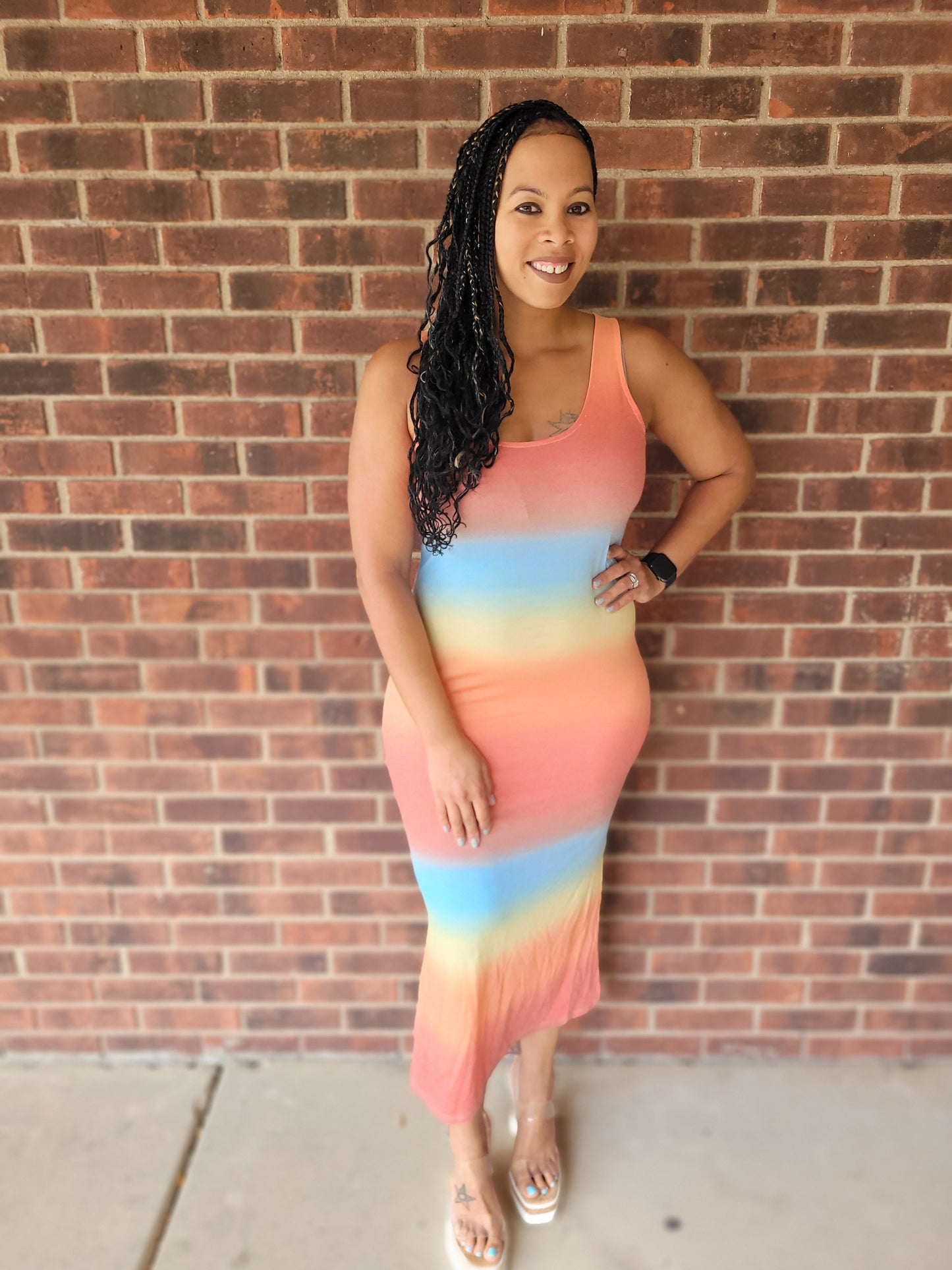 Ombre Midi Dress