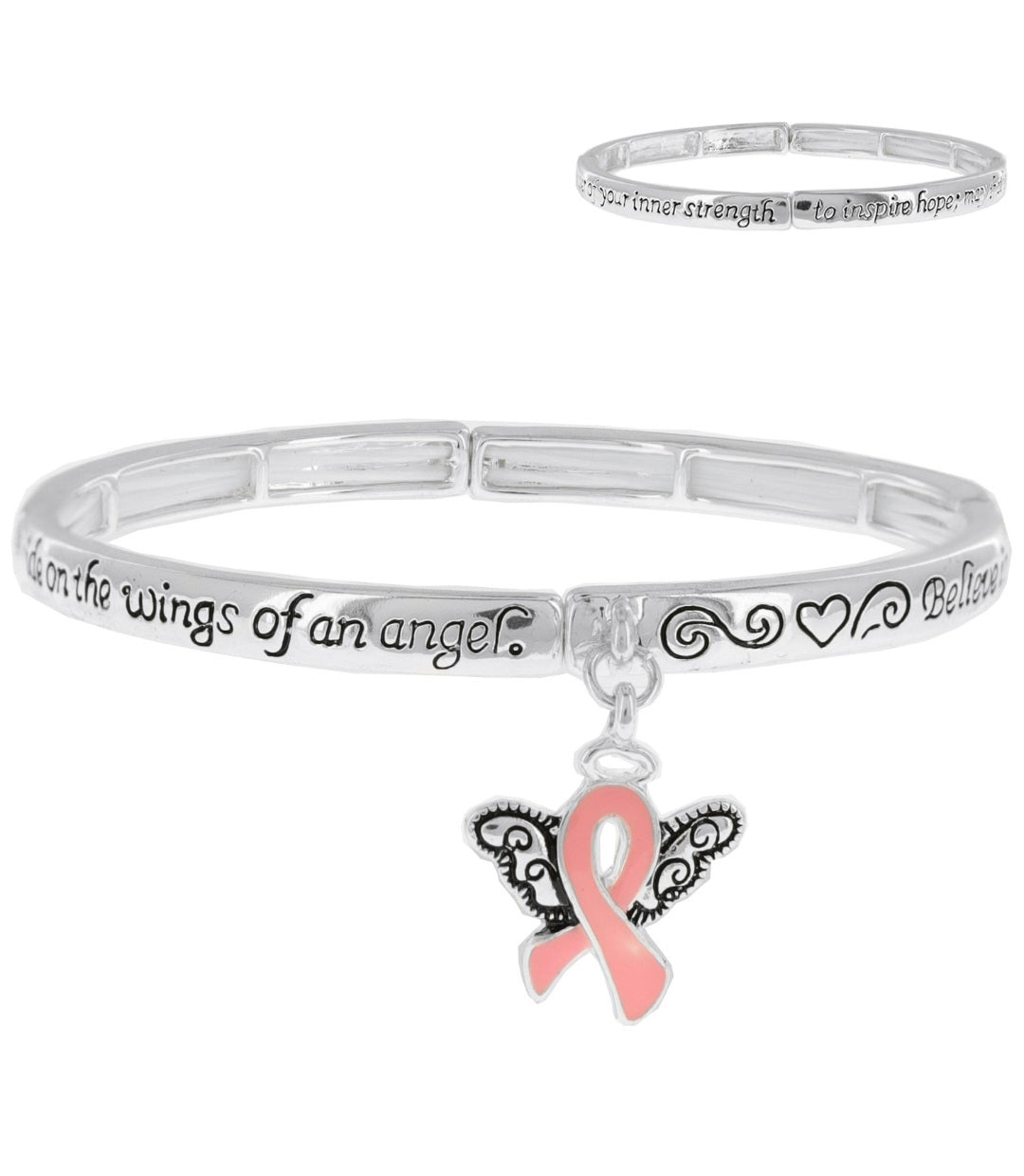 Inspirational Breast Cancer Bangle