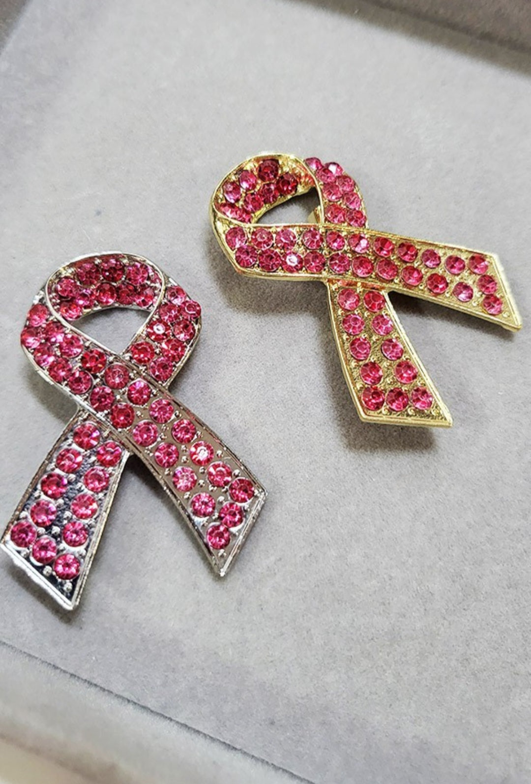 Breast Cancer Awareness Ribbon Brooch