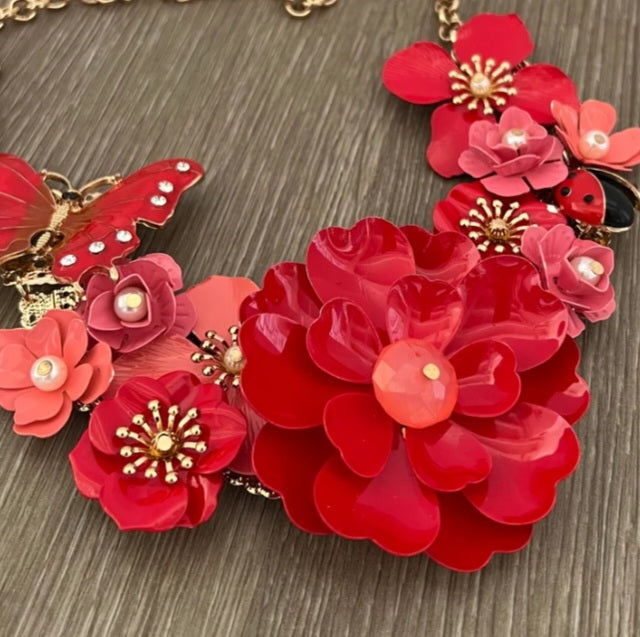 Flower Necklace Set