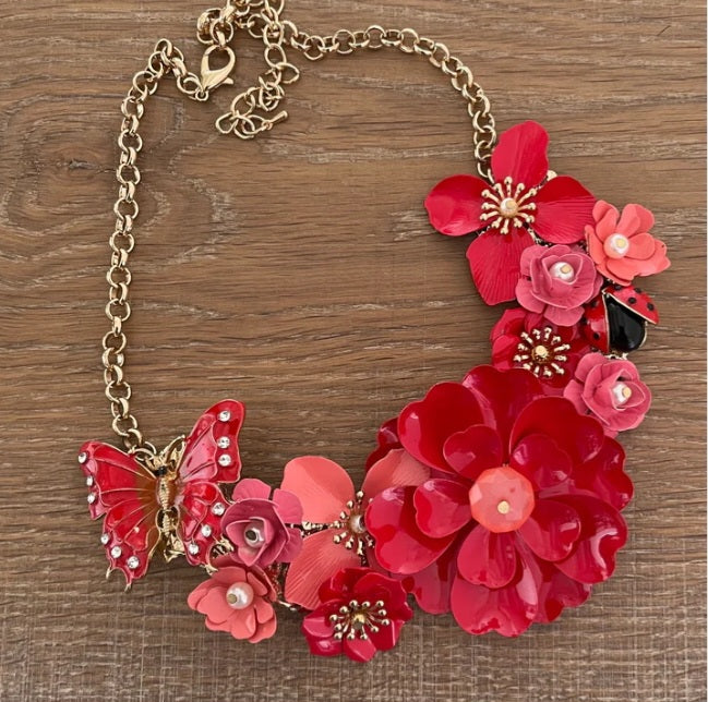 Flower Necklace Set