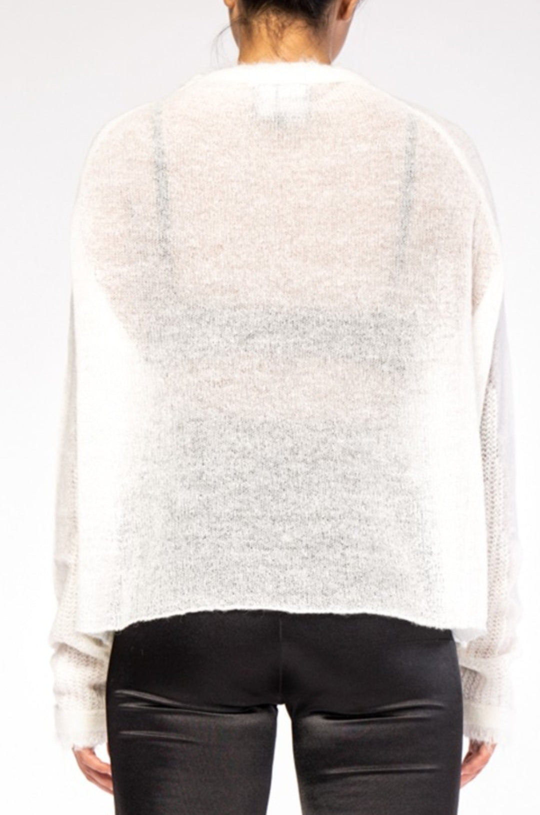 Sheer Knitted Sweater