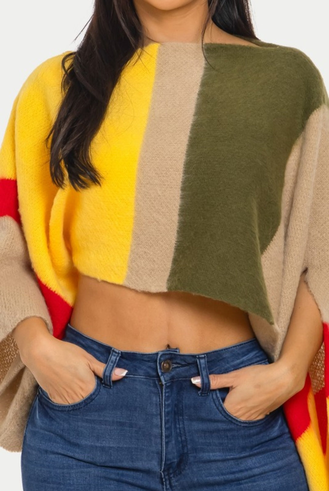 Pullover Cropped Sweater (One SIze)