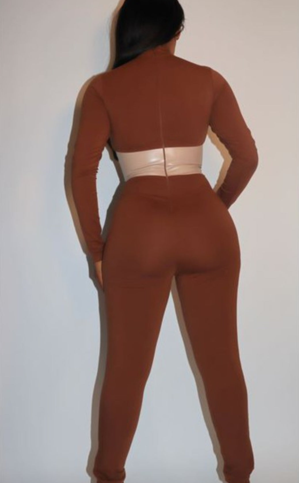 Criss Cross Belted Jumpsuit