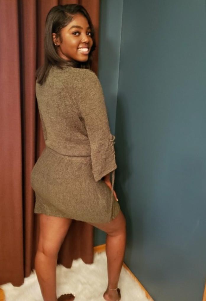 Olive Knit Dress