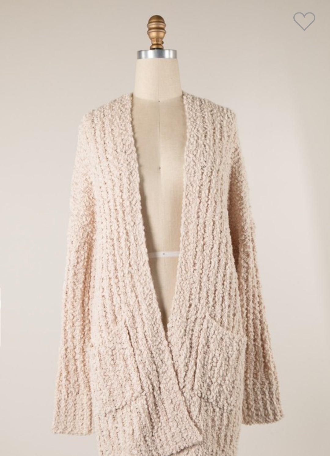 Popcorn Knit Cardigan