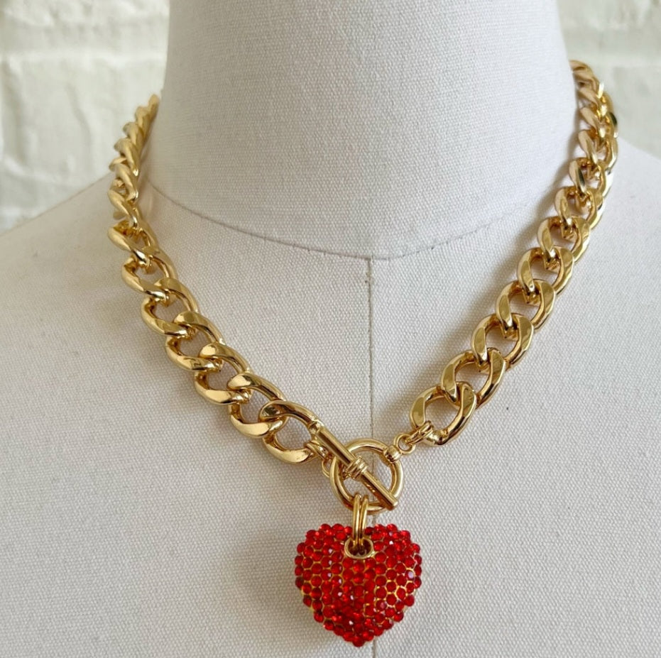 Toggle Heart Necklace