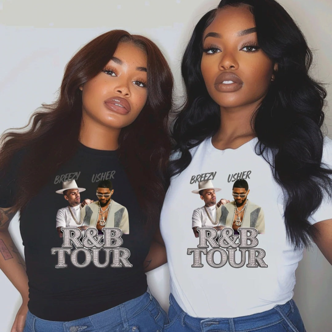 Chris & Usher R & B Tour T Shirt