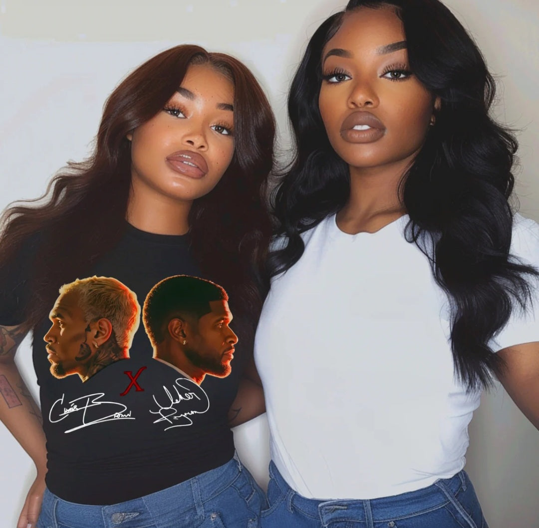 Chris & Usher R & B Tour T Shirt