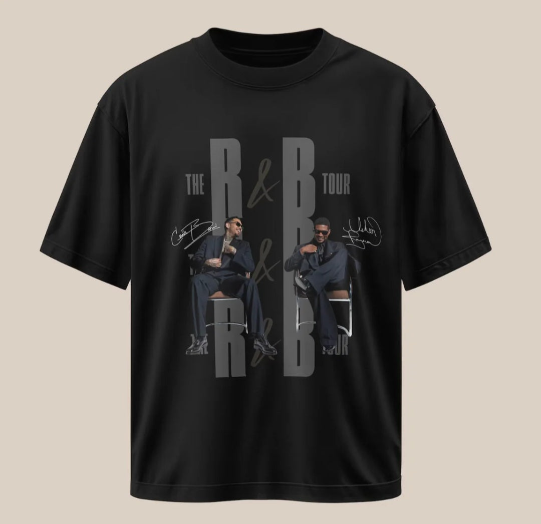 Chris & Usher R & B Tour T Shirt