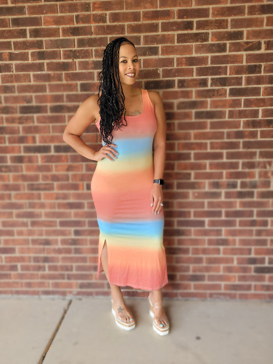 Ombre Midi Dress