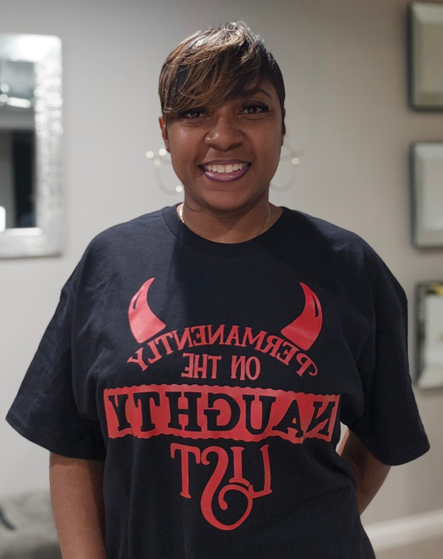 Permanently On The Naughty List T Shirt