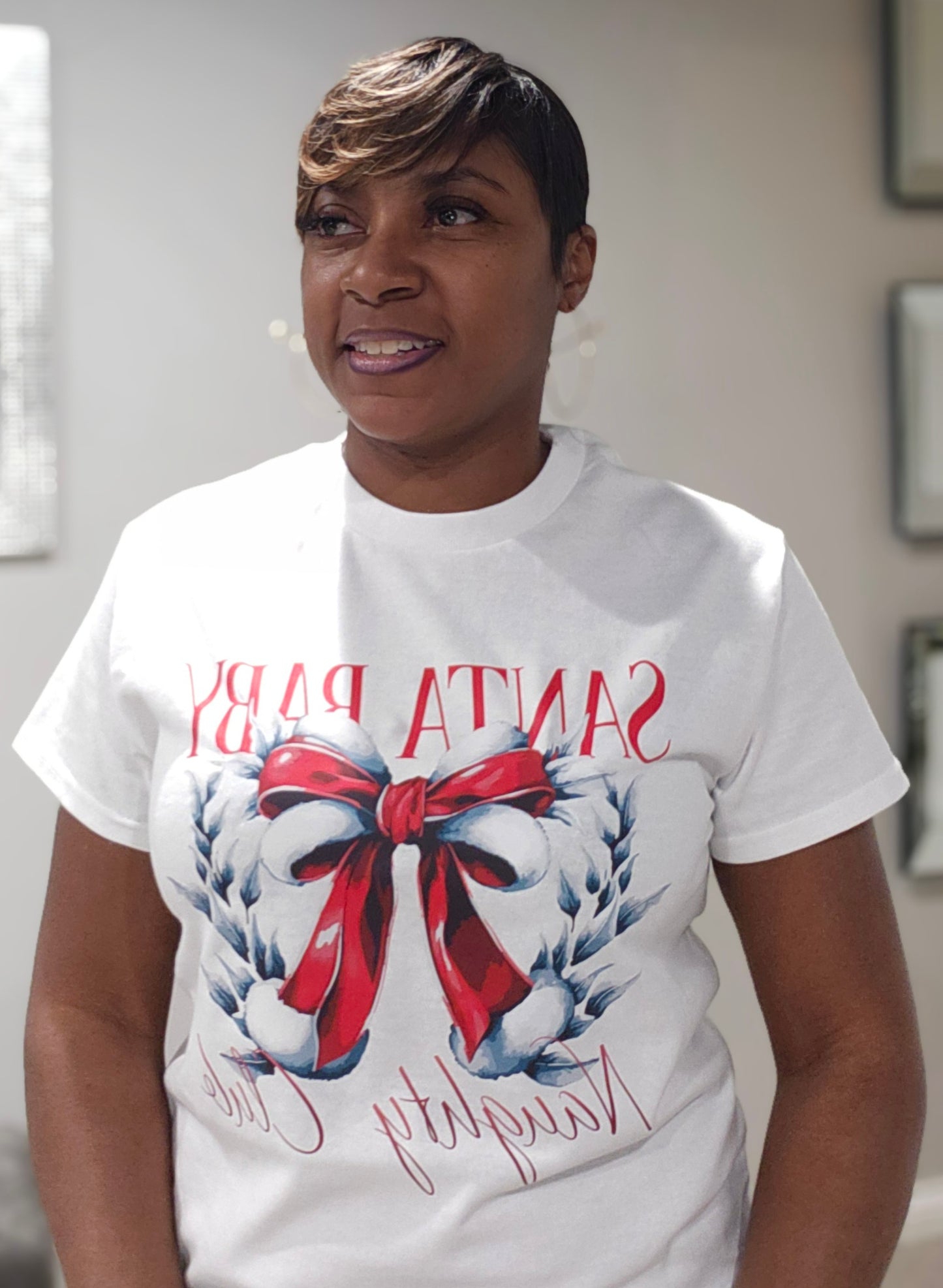 Santa Baby Naughty Club T Shirt