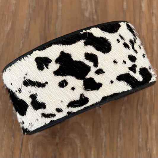 Black Cow Cuff Bracelet