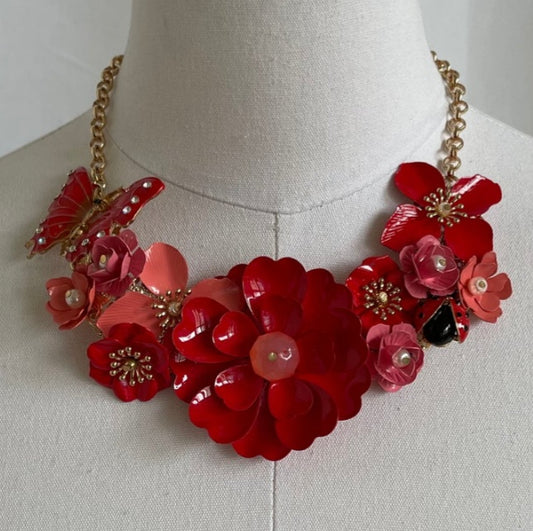 Flower Necklace Set