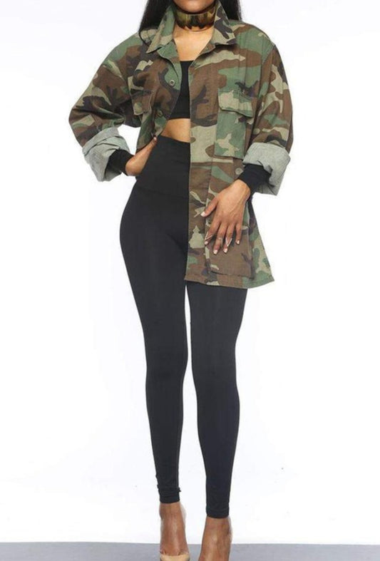 Camouflage Cargo Jacket