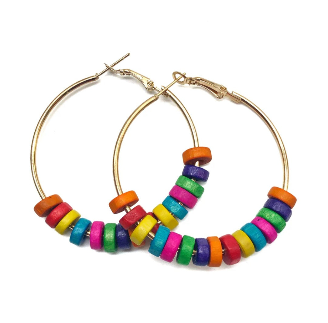 Colorful Hoop Earrings