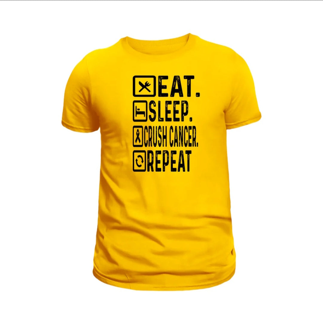 Eat, Sleep, Crush Cancer T Shirt