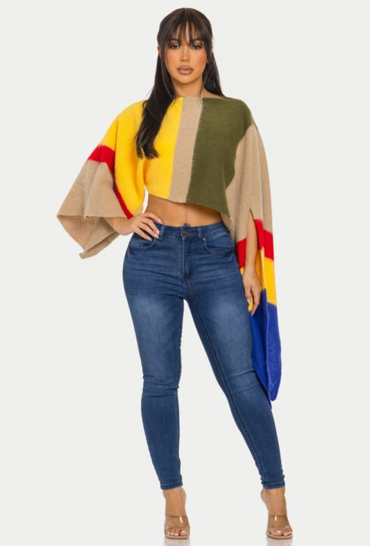 Pullover Cropped Sweater (One SIze)