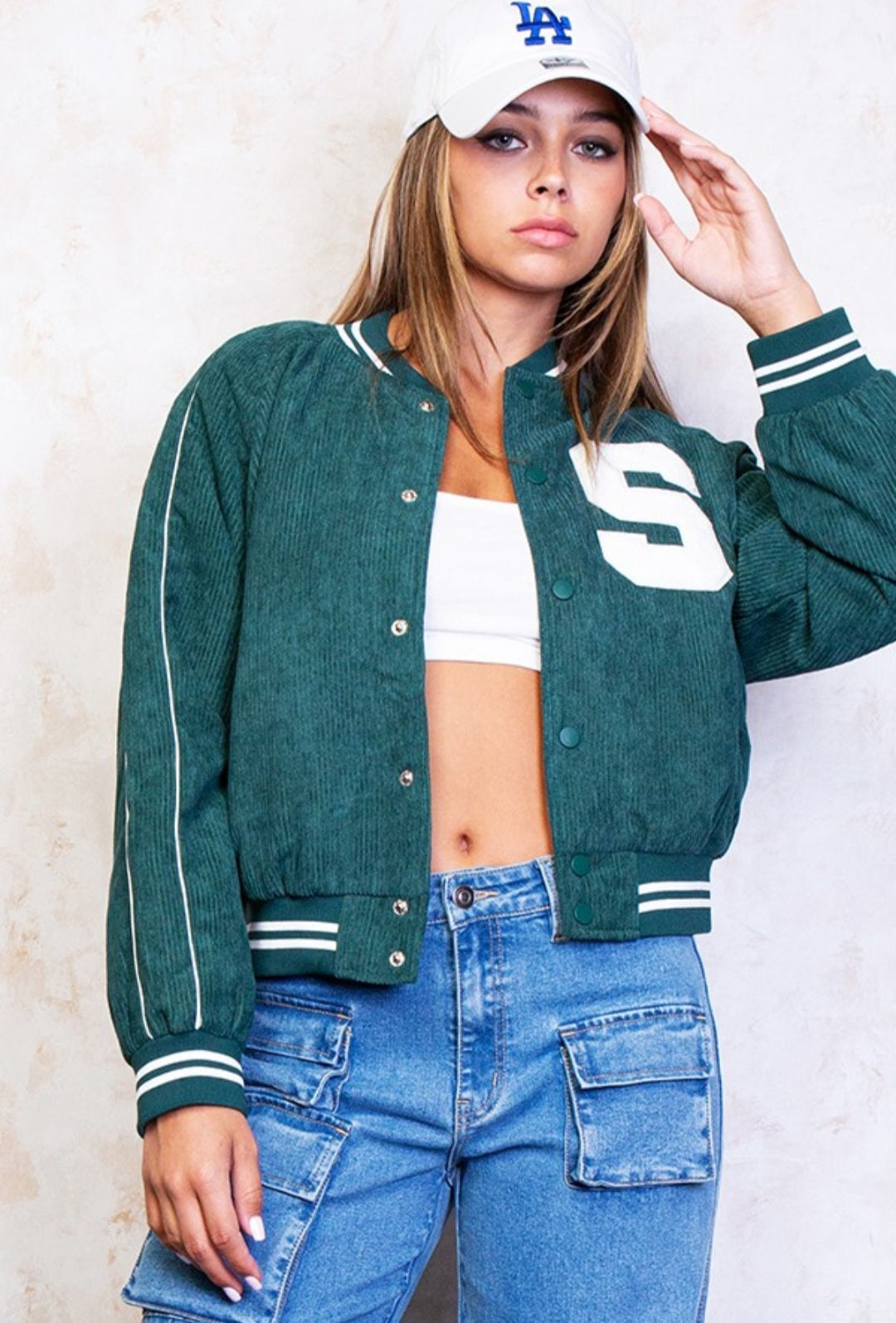 Corduroy Varsity Jacket